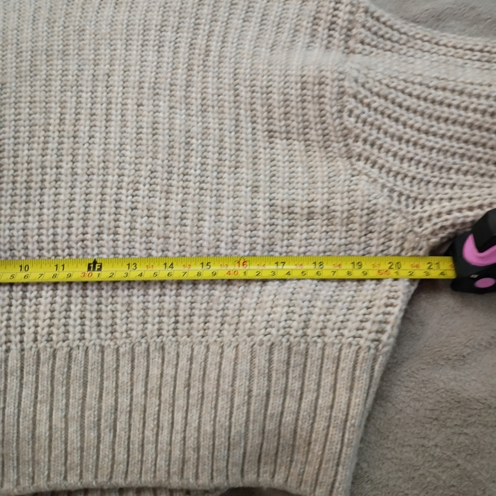 Divided Beige Turtleneck Oversized Sweater - Picture 5 of 9